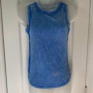 Zenana Ocean Blue Ribbed Vintage Wash Top